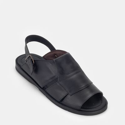 Sandália Tiras com Fivela Preto