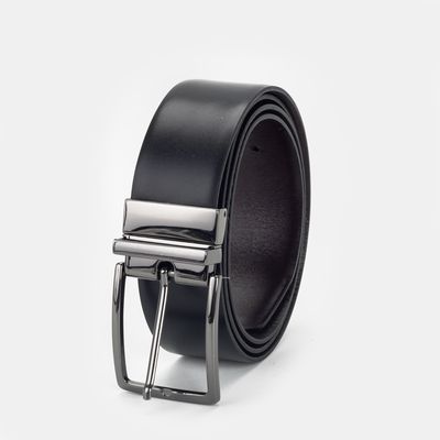 Cinto dupla face Preto/Telha