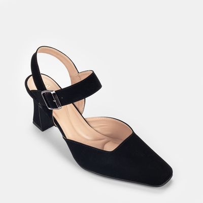 Scarpin Aberto Preto
