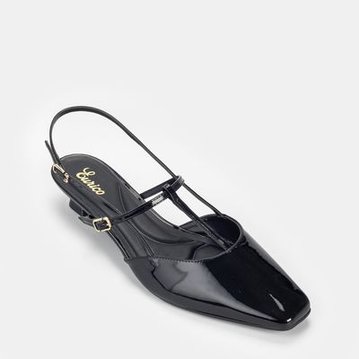Chanel Salto Baixo Preto