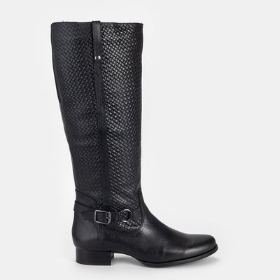 Bota Cano Alto c/ Fivela Preta