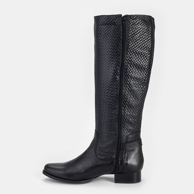 Bota Cano Alto c/ Fivela Preta