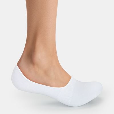Meia Sapatilha Kit c/ 2 Pares Branco