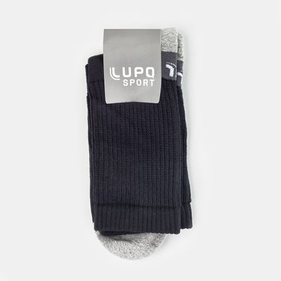Meia Lupo Sport Canelada Bicolor Preta