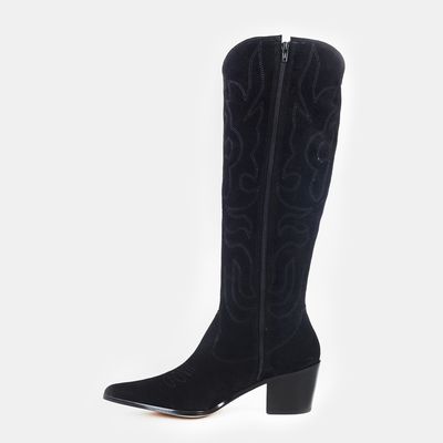 Bota Western Cano Alto Preto