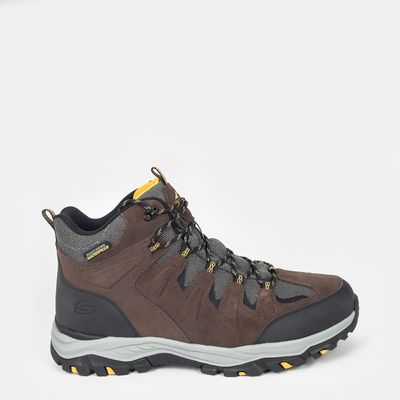 Bota Skechers Impermeável Marrom