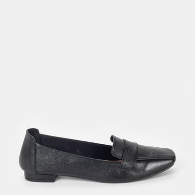 Mocassim Bico Quadrado Preto