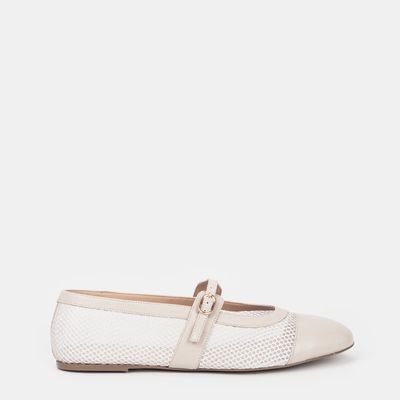 Sapatilha Boneca Tramada Off-White