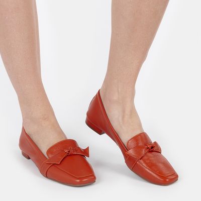 Mocassim com laço Caju