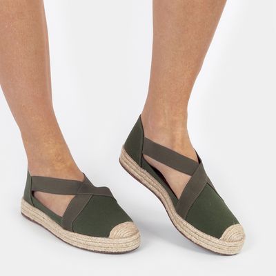 Alpargata com elástico Verde