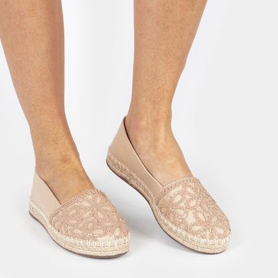 Alpargata Flatform Bordada Off-White