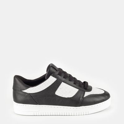 Tênis Casual Bicolor Preto