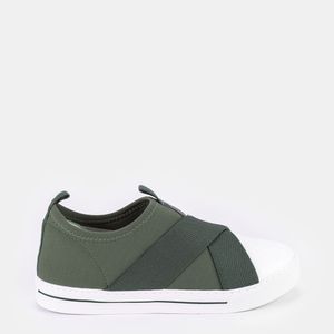 Tênis c/ elásticos bicolor Verde