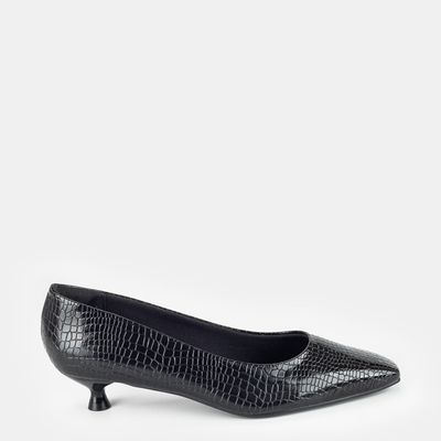Scarpin Salto Baixo Preto