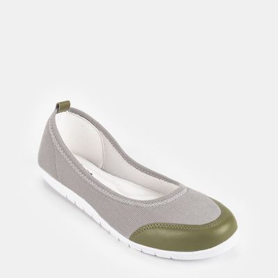 Sapatilha Confort Bicolor Cinza