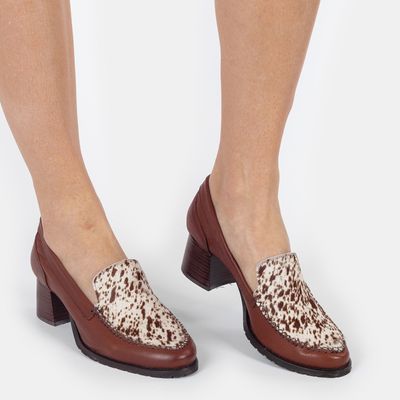Mocassim Cabedal Animal Print