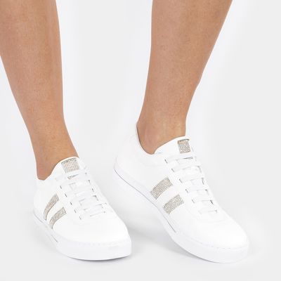 Tênis Casual c/ Strass Branco