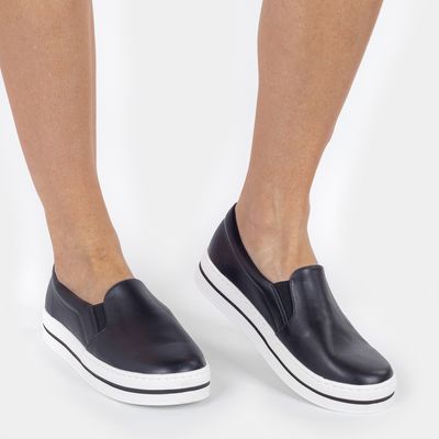Tênis Flatform slip on Preto