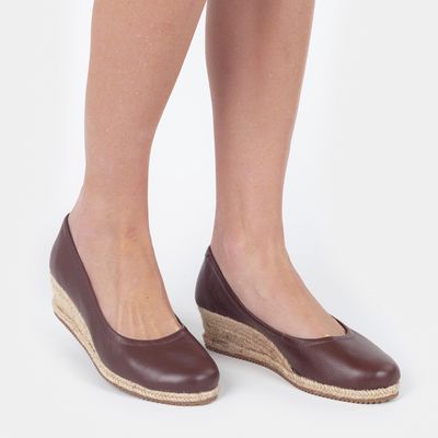 Sapato Anabela Chocolate