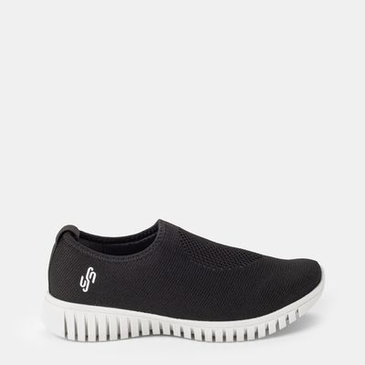 Tênis slip on Usaflex bicolor Preto