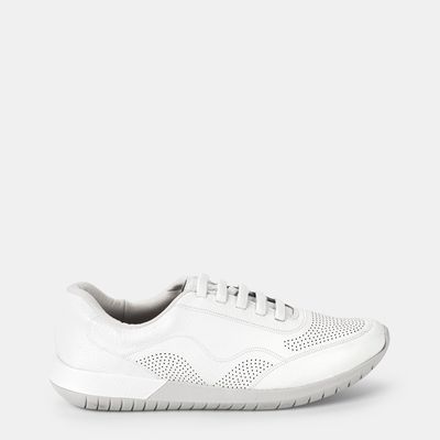 Tênis Casual Usaflex c/ Elástico Couro Branco