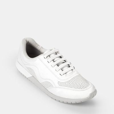 Tênis Casual Usaflex c/ Elástico Couro Branco