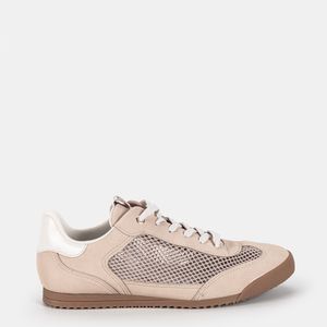 Tênis Casual Vazado Bege