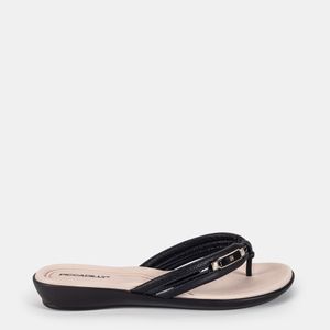 Chinelo Rasteiro Piccadilly Preto