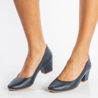 Scarpin Confort Marinho