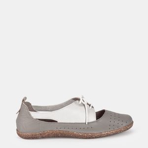 Sapato boneca bicolor Cinza