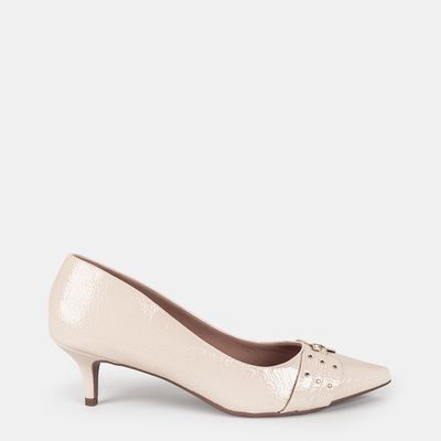 Scarpin C/ Enfeites Off White