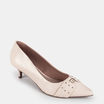 Scarpin C/ Enfeites Off White