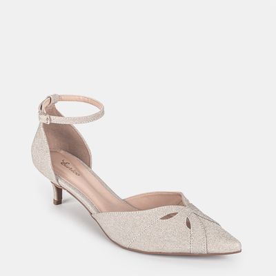 Scarpin Aberto Champagne