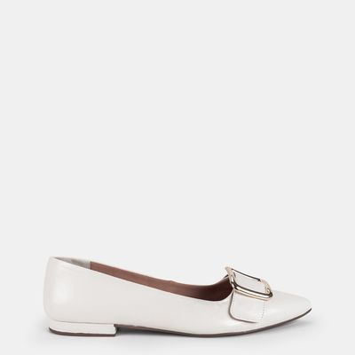 Sapatilha com Enfeite Off White