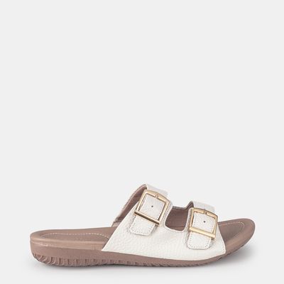 Chinelo Birken Usaflex Off White