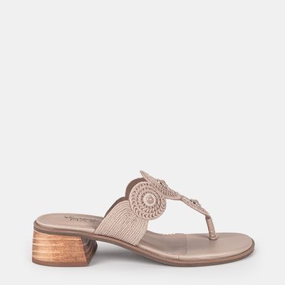 Tamanco De Dedo Bordado Nude