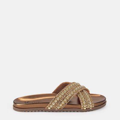 Papete Tira Larga Cruzada Bronze