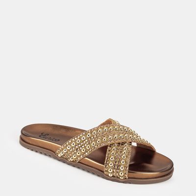 Papete Tira Larga Cruzada Bronze