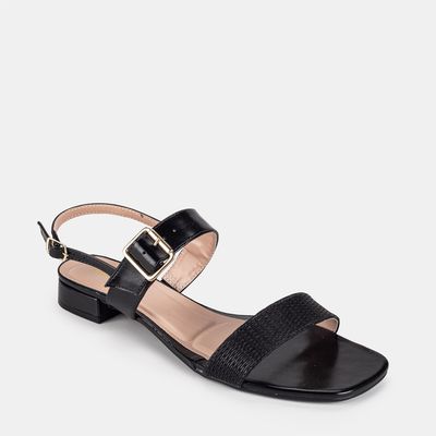 Sandalia C/ Fivela Preto