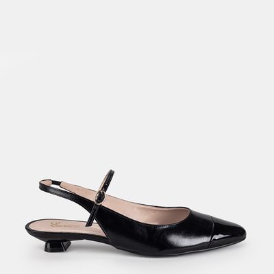 Chanel Salto Baixo Preto