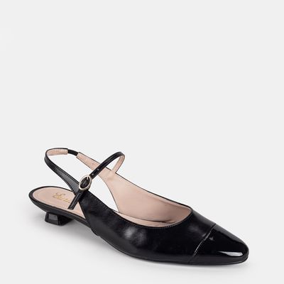 Chanel Salto Baixo Preto