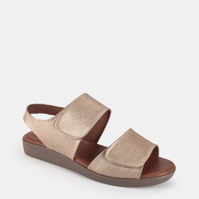 Sandália C/ Velcro Champagne