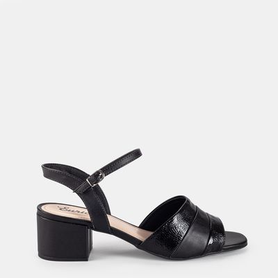 Sandália Tira Verniz Preto