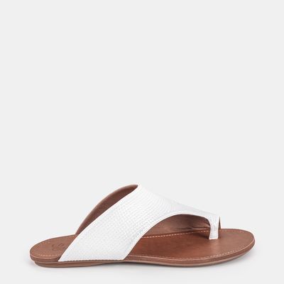 Rasteira de Dedo c/ Paetês Branco