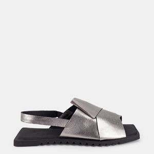 Rasteira Bico Quadrado Ônix