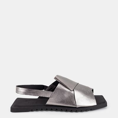 Rasteira Bico Quadrado Ônix