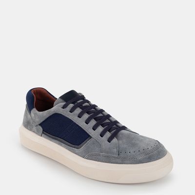Tênis Casual Camurça Azul Sereno