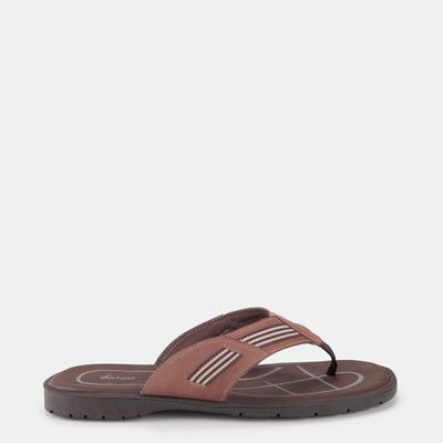 Chinelo em Couro Conhaque