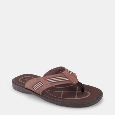 Chinelo em Couro Conhaque