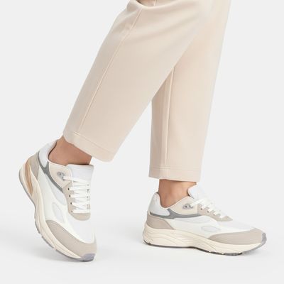 Tênis Casual Branco e Areia